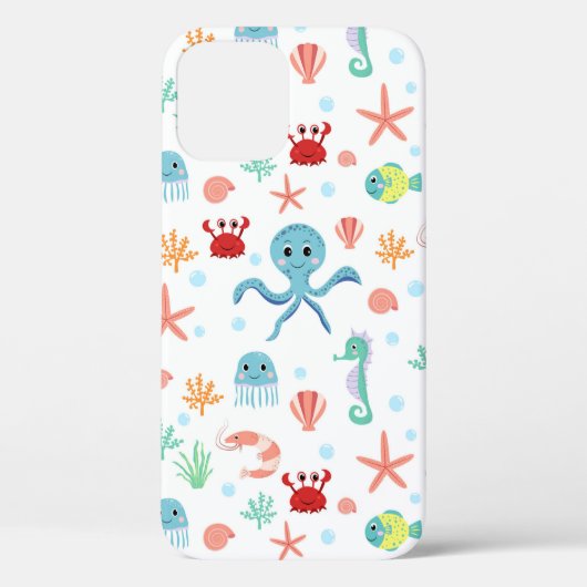 シーワールド柄 Case-Mate iPhoneケース (裏面)