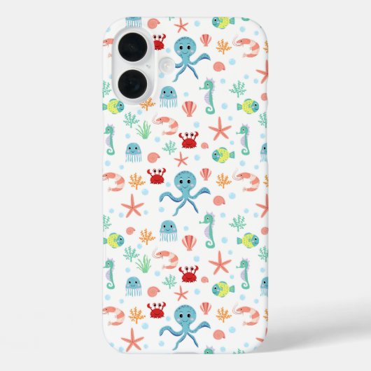 シーワールド柄 Case-Mate iPhoneケース (裏面)