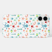シーワールド柄 Case-Mate iPhoneケース (裏面 (横))