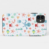 シーワールド柄 Case-Mate iPhoneケース (裏面(横))