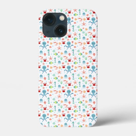 シーワールド柄 Case-Mate iPhoneケース (裏面)