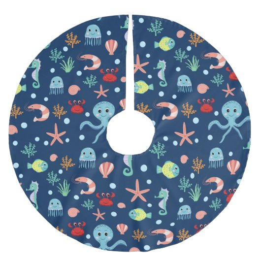 シーワールド ブラッシュドポリエステルツリースカート (正面)