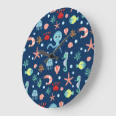 シーワールド ラージ壁時計 (傾斜)