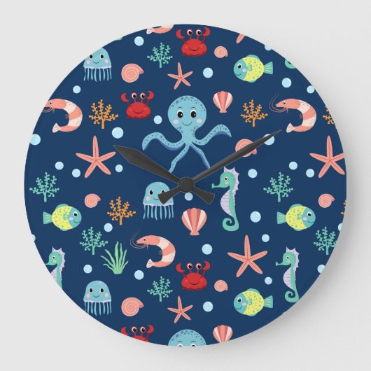 シーワールド ラージ壁時計 (正面)