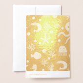 シーワールド 箔カード (裏面封筒付き)