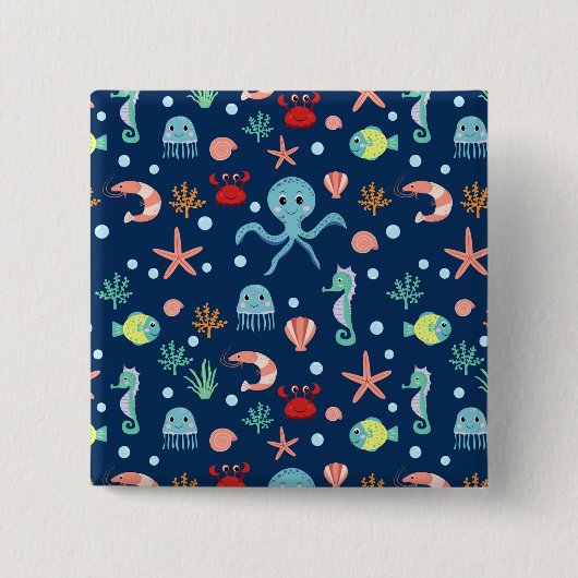 シーワールド 缶バッジ (正面)