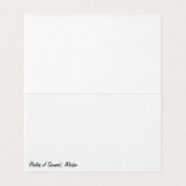 シーワー空白のド・アラスカの折り畳みカード (内部フラット)