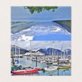 シーワー空白のド・アラスカの折り畳みカード (外部フラット)