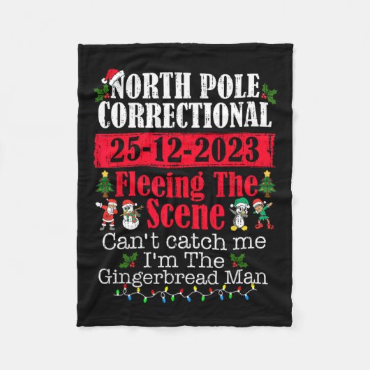 シーンから逃れる北極の矯正 フリースブランケット (正面)