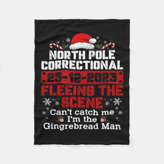 シーンから逃れる北極の矯正 フリースブランケット (正面)