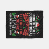 シーンから逃れる北極の矯正 フリースブランケット (正面(横))