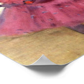 シーンの間にピンク色のダンサー ポスター (角)