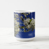 シーンインスピレーションスローガンさくらんぼ花 コーヒーマグカップ (中央)