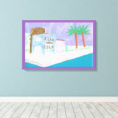 シーン付きキャカリブのンバス キャンバスプリント (インサイチュ (ウッドフロア))