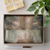 シーン内の奇妙な小さな女の子お洒落 薄葉紙 (ギフト)