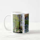シーン引用文ツリー感動的自然の変更 コーヒーマグカップ (左)