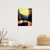 シーン鮮やかデザインポモダンスター ポスター (キッチン)