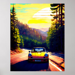 シーン鮮やかデザインポモダンスター ポスター