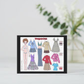 シーン10代のJensa紙ドールはがき ポストカード (スタンド正面)