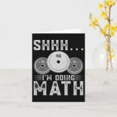 シーー私は数学のフィットネス重量挙げトレーニング カード (黄色い花)