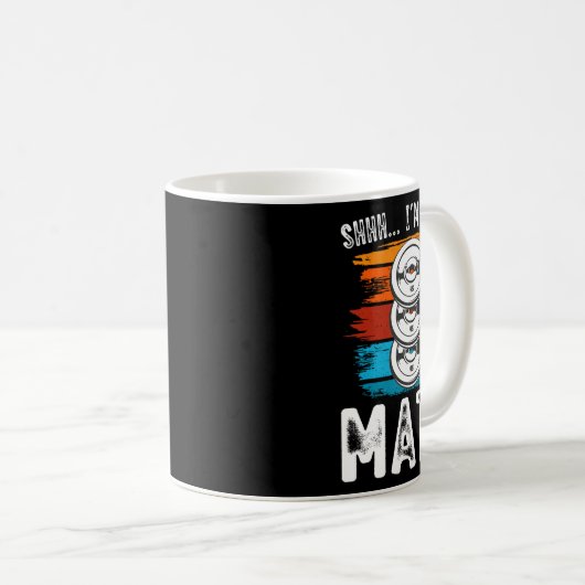 シーー私は数学のフィットネス重量挙げトレーニング コーヒーマグカップ (正面右)