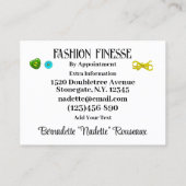 シー予測できなストレス裁縫テーラー 名刺 (裏面)