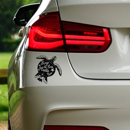 シー保プラスチックフリー、ビーガン車デカール シール