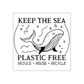 シー保プラスチック無減ら再利用リサイクル ラバースタンプ (インプリント)