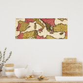 シー地中海のパノラママップ ポスター (キッチン)