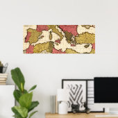 シー地中海のパノラママップ ポスター (ホームオフィス)