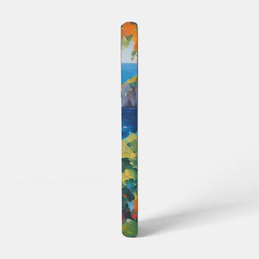 シー地中海のフローラコースト絵を描ーズ SAMSUNG GALAXYケース (左側面)