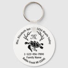 シー失ったタートルモノグラムファミリーホームアドレス