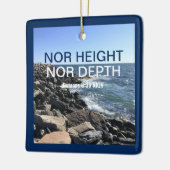 シー感動的・ブルー・チェのバイブル・バース・ウェーブズ セラミックオーナメント (左)