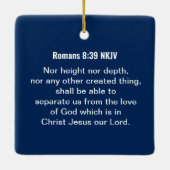 シー感動的・ブルー・チェのバイブル・バース・ウェーブズ セラミックオーナメント (裏面)