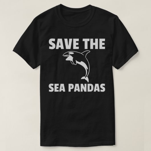 シー救パンドンオルカ捕鯨鯨鯨業者クジラ Tシャツ (デザイン正面)