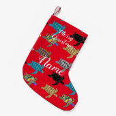 シー数々のタートルズサンダーコーブ スモールクリスマスストッキング (正面 (吊り時))