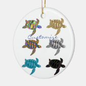 シー数々のタートルズサンダーコーブ セラミックオーナメント (左)