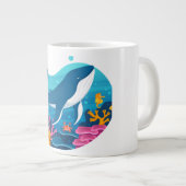 シー柄マグカップ ジャンボコーヒーマグカップ (正面右)