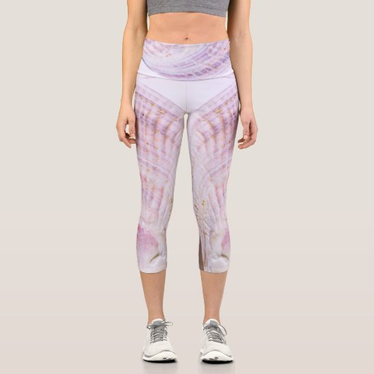 シー海シェルのテクスチャ構造詳細 カプリレギンス (正面)