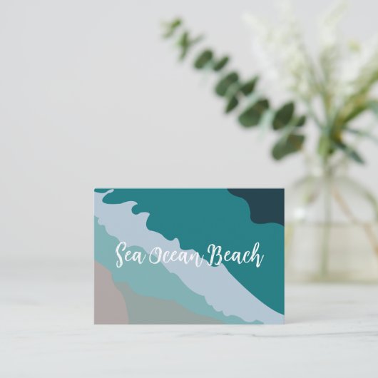 シー海ビーチ 名刺 (スタンド正面)