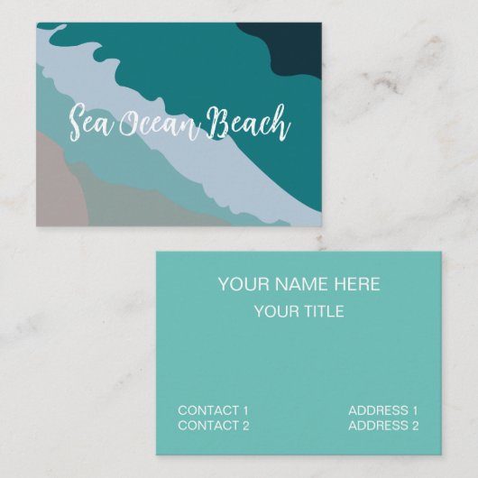 シー海ビーチ 名刺 (正面/裏面)