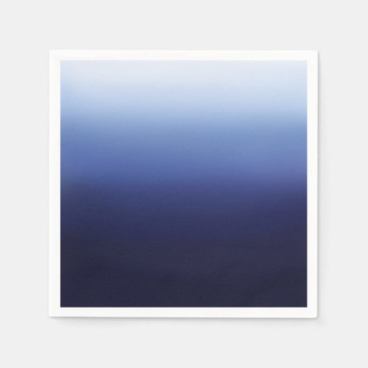 シー海ブルーモダンミニマルビーチブライダルシャワー スタンダードカクテルナプキン (正面)