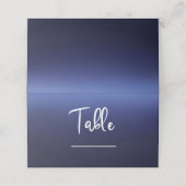 シー海ブルーモダンミニマルビーチブライダルシャワー プレイスカード (外部開封)