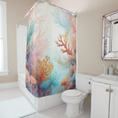 シー海ボトムサンゴデザイン315 シャワーカーテン (インサイチュ)
