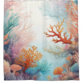 シー海ボトムサンゴデザイン315 シャワーカーテン (正面)