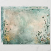 シー海マーメイドジャンクジャーナルスクラップブック紙 (正面/裏面)