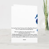 シー白熱［赤熱］光を放つホースの考えあなたのカードシリーズ カード (裏面)