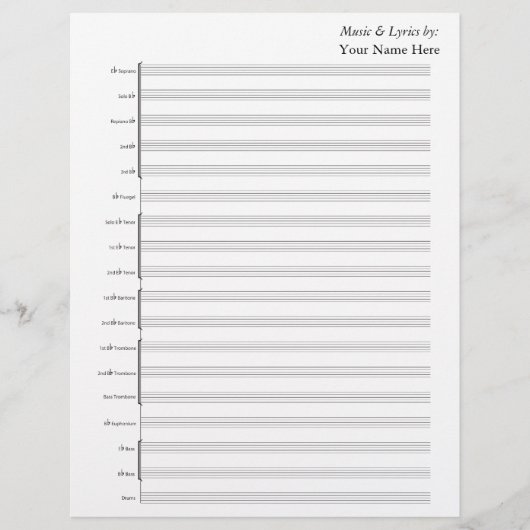 シー空白のト楽曲真鍮バンド (正面)