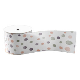 シー紙吹雪水彩ドットリボン グログランリボン