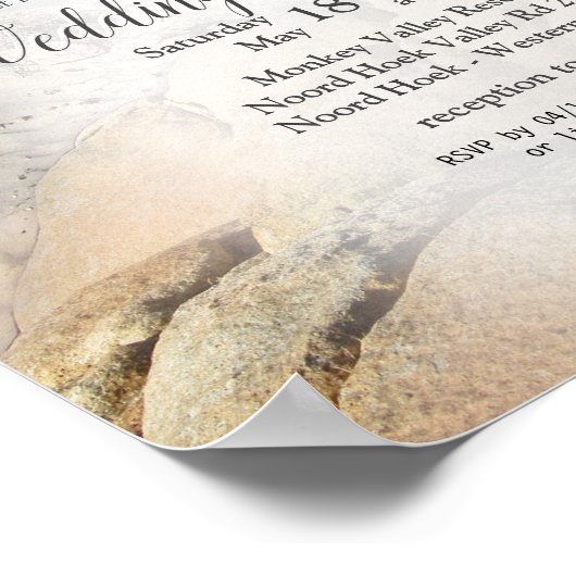 シー結婚アナウンスメントによるスティームパンク ポスター (角)